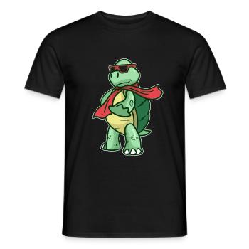 tortue - T-shirt homme - noir - Devant - AI Model Male 178 light (178cm)