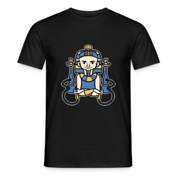Cadeau de dieu pharaon - T-shirt homme - noir - Devant - AI Model Male 178 light (178cm)