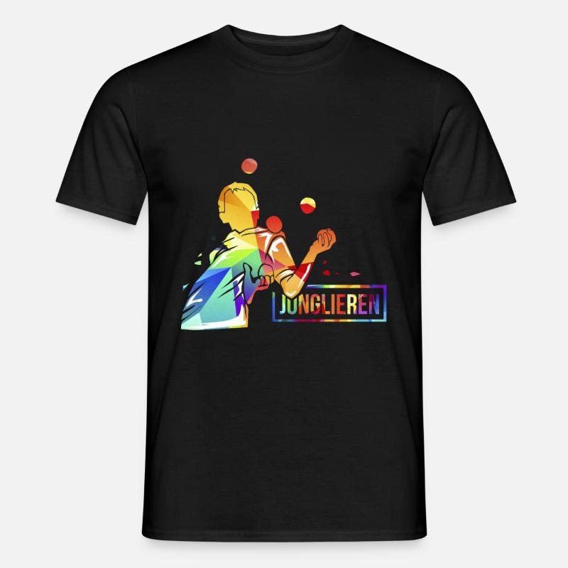 Jonglieren Arbeit - Männer T-Shirt - Schwarz