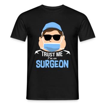 Chirurg Ärztin - Männer T-Shirt - Schwarz - Vorne - AI Model Male 178 light (178cm)
