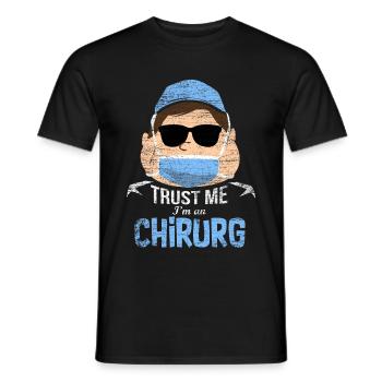 Chirurg Geschenk - Männer T-Shirt - Schwarz - Vorne - AI Model Male 178 light (178cm)