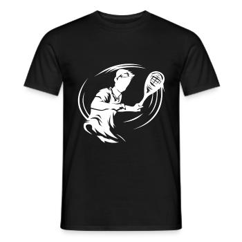 Speedminton - T-shirt homme - noir - Devant - AI Model Male 178 light (178cm)