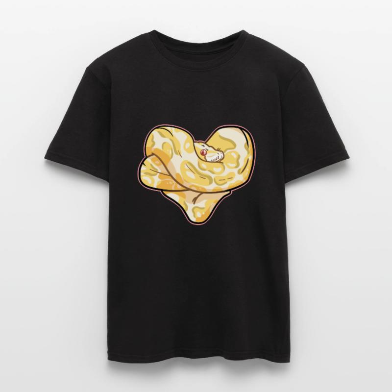 Python Herz Männer T-Shirt
