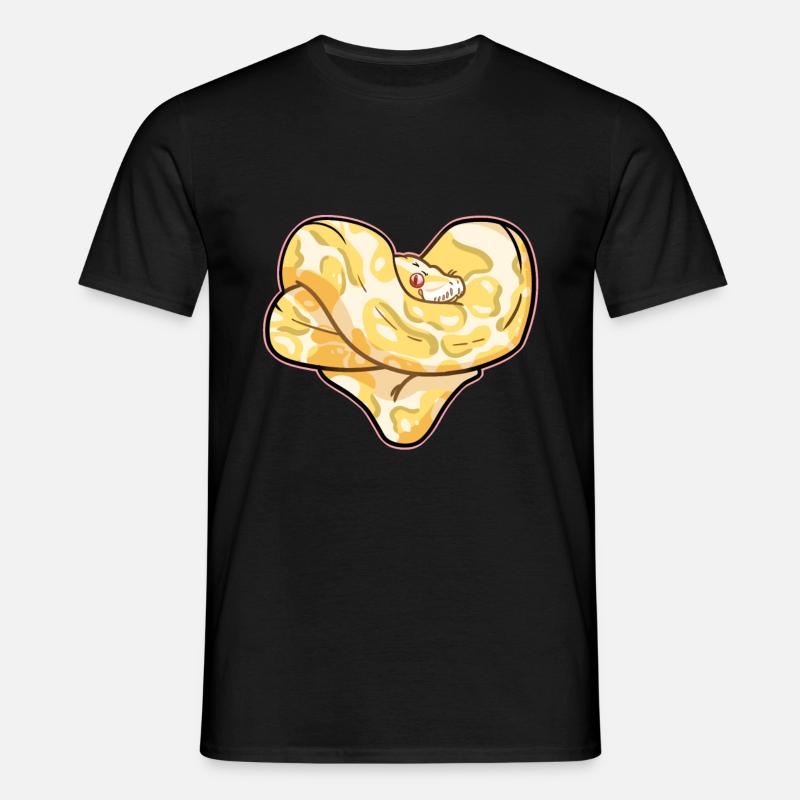 Coeur de python - T-shirt Homme - noir