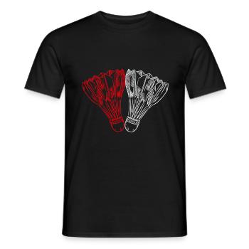 Volant de Speedminton - T-shirt homme - noir - Devant - AI Model Male 178 light (178cm)