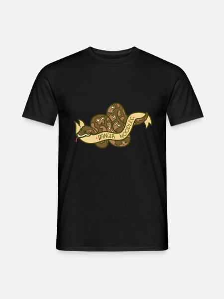 Python - Männer T-Shirt - Schwarz