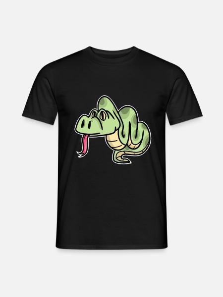 python - T-shirt homme - noir