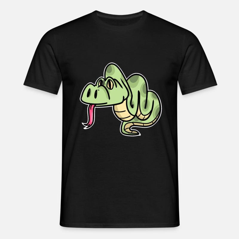 python - T-shirt Homme - noir