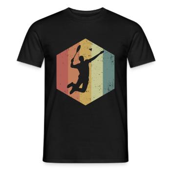 Speedminton - T-shirt homme - noir - Devant - AI Model Male 178 light (178cm)