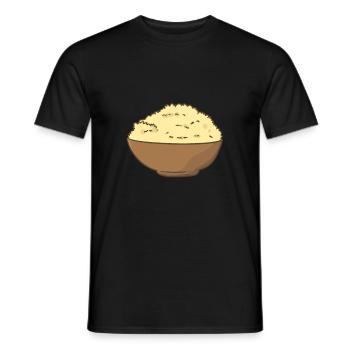 Rice pudding - Men's T-Shirt - black - Front - AI Model Male 178 light (178cm)