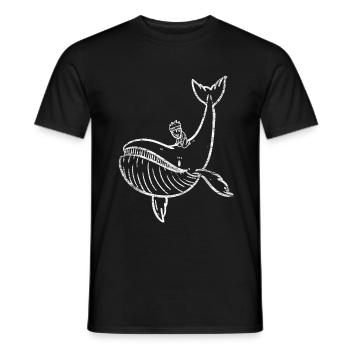 Requin baleine - T-shirt homme - noir - Devant - AI Model Male 178 light (178cm)