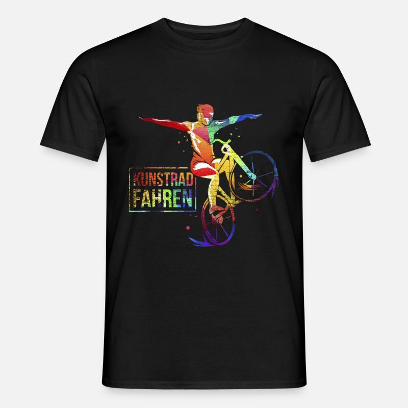 Kunstradfahren - Männer T-Shirt - Schwarz