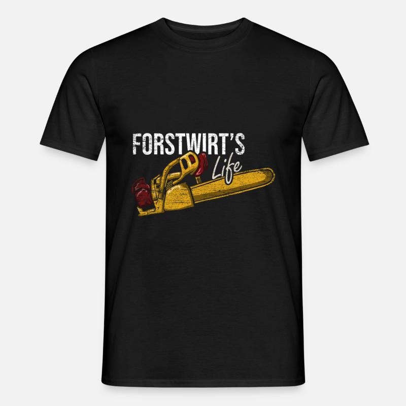 Forstwirt - Männer T-Shirt - Schwarz