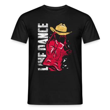 Linie Tanzen Musik - Männer T-Shirt - Schwarz - Vorne - AI Model Male 178 light (178cm)