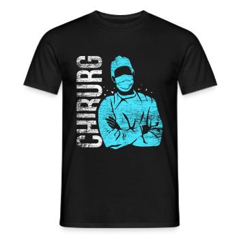 Chirurg Ärztin - Männer T-Shirt - Schwarz - Vorne - AI Model Male 178 light (178cm)
