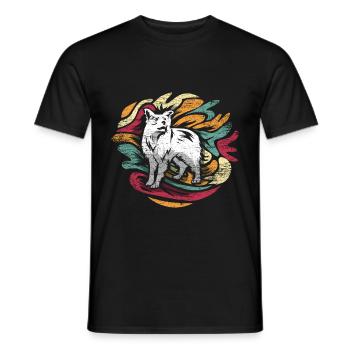 Border Collie Geschenk - Männer T-Shirt - Schwarz - Vorne - AI Model Male 178 light (178cm)