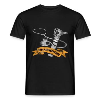 Halz-nasen-ohen-arzt - Männer T-Shirt - Schwarz - Vorne - AI Model Male 178 light (178cm)