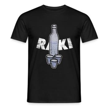 Cadeau Raki - T-shirt homme - noir - Devant - AI Model Male 178 light (178cm)