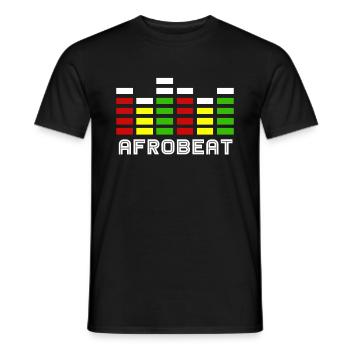 Afro Beat - Men's T-Shirt - black - Front - AI Model Male 178 light (178cm)