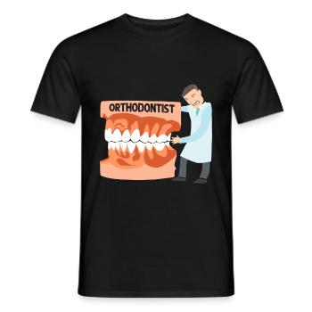 Kieferorthopäde - Männer T-Shirt - Schwarz - Vorne - AI Model Male 178 light (178cm)