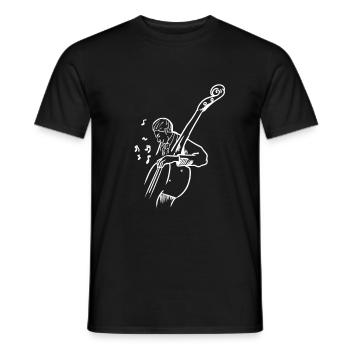 Kontrabass - Männer T-Shirt - Schwarz - Vorne - AI Model Male 178 light (178cm)