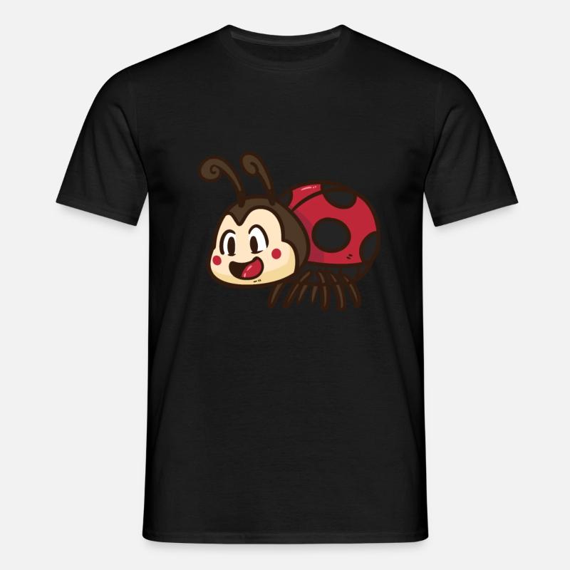 Marienkäfer - Männer T-Shirt - Schwarz