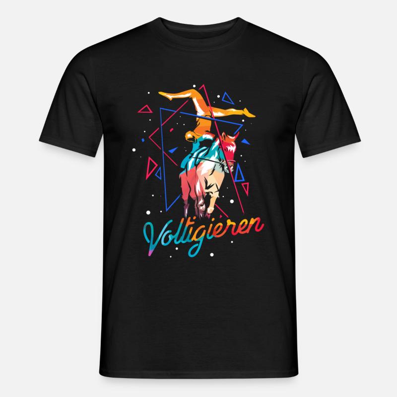 Voltigieren - Männer T-Shirt - Schwarz