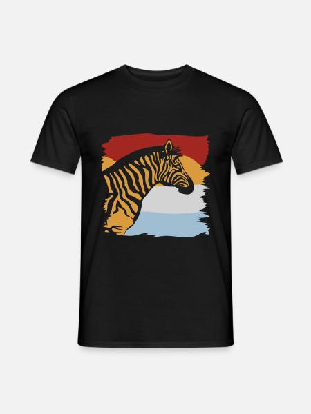 zebra - Men's T-Shirt - black