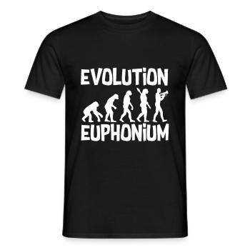 Euphonium development - Men's T-Shirt - black - Front - AI Model Male 178 light (178cm)