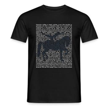 Vaulting - Men's T-Shirt - black - Front - AI Model Male 178 light (178cm)