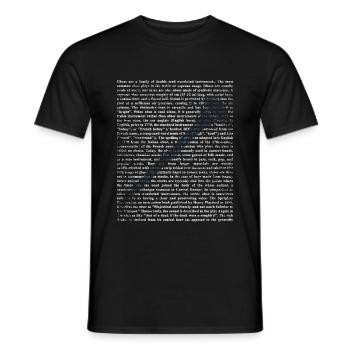 Musique pour clarinette - T-shirt homme - noir - Devant - AI Model Male 178 light (178cm)