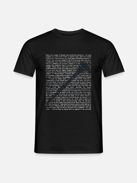 Clarinet wind instrument music - Men's T-Shirt - black