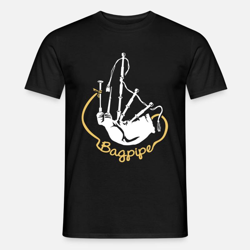 Dudelsack - Männer T-Shirt - Schwarz
