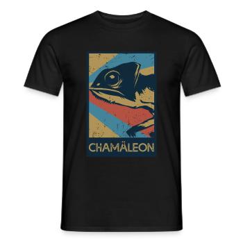 Chameleon gift - Men's T-Shirt - black - Front - AI Model Male 178 light (178cm)