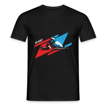 GoKart - T-shirt homme - noir - Devant - AI Model Male 178 light (178cm)