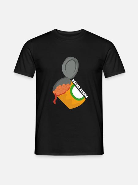 canned beans - Men's T-Shirt - black