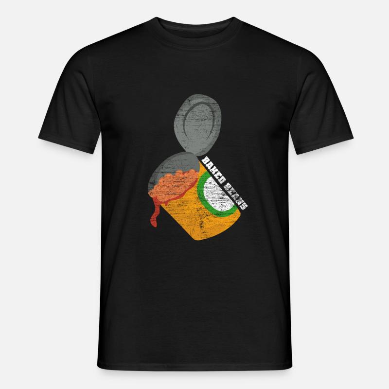 Gebackene Bohne Geschenk - Männer T-Shirt - Schwarz