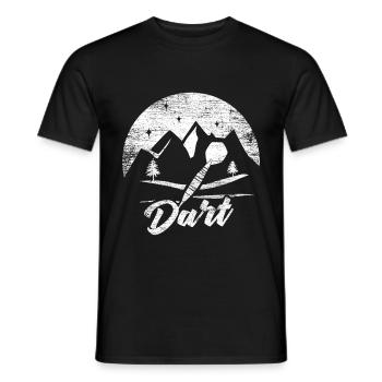 Dart Geschenk - Männer T-Shirt - Schwarz - Vorne - AI Model Male 178 light (178cm)