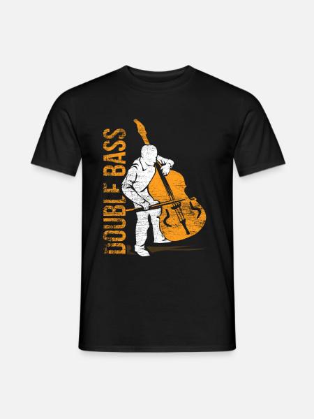 Double bass gift - Men's T-Shirt - black