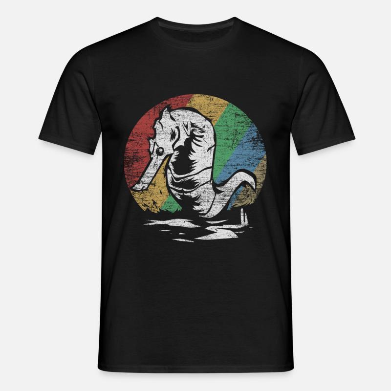 Seepferdchen Geschenk - Männer T-Shirt - Schwarz