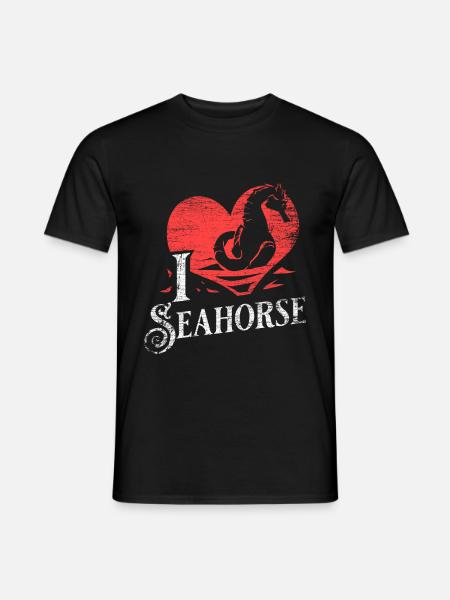 Seahorse gift - Men's T-Shirt - black