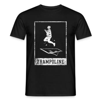 Trampolin - Männer T-Shirt - Schwarz - Vorne - AI Model Male 178 light (178cm)
