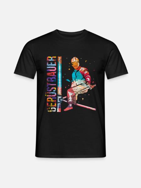 Scaffolding Polygon Gift - Men's T-Shirt - black