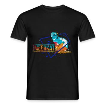 Surpère cadeau polygone - T-shirt homme - noir - Devant - AI Model Male 178 light (178cm)