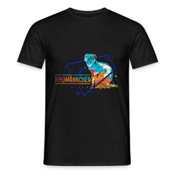 Surpère cadeau polygone - T-shirt homme - noir - Devant - AI Model Male 178 light (178cm)
