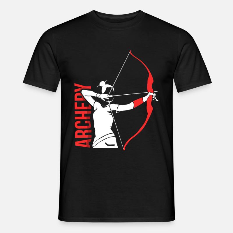 Bogenschießen - Männer T-Shirt - Schwarz