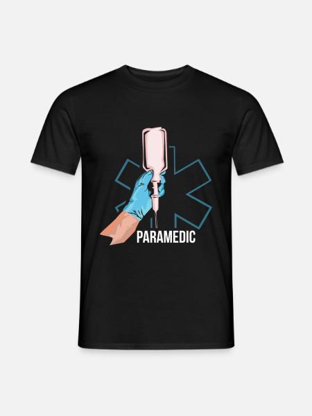 Emergency medic paramedic gift - Men's T-Shirt - black