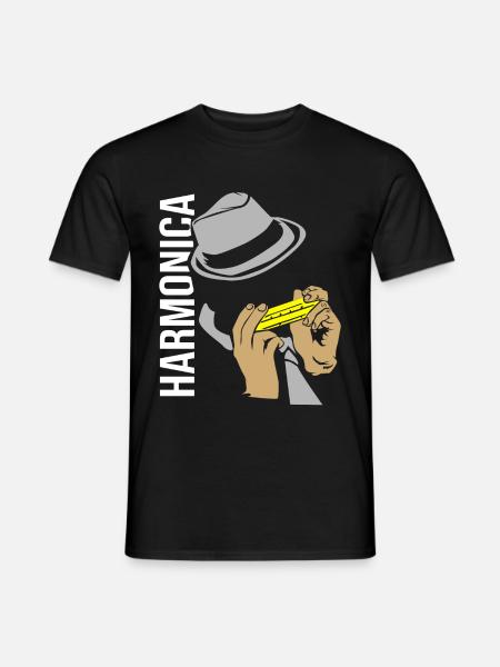 harmonica - Men's T-Shirt - black