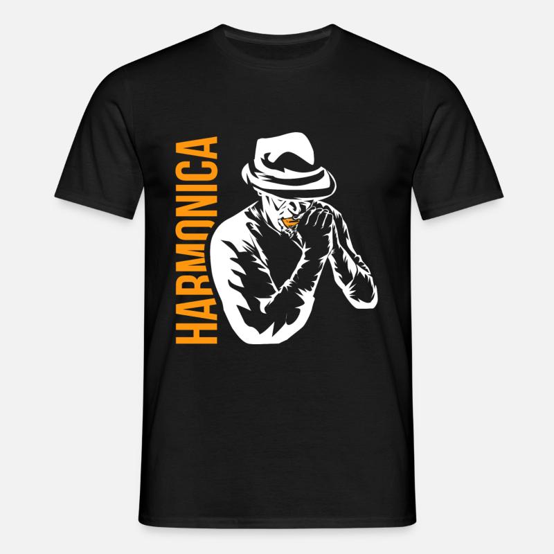 harmonica - Men's T-Shirt - black