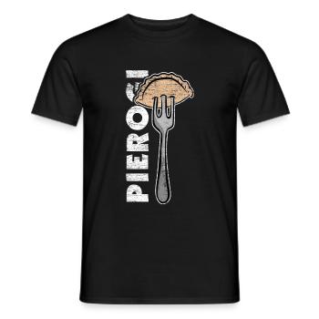 Cadeau pierogi - T-shirt homme - noir - Devant - AI Model Male 178 light (178cm)